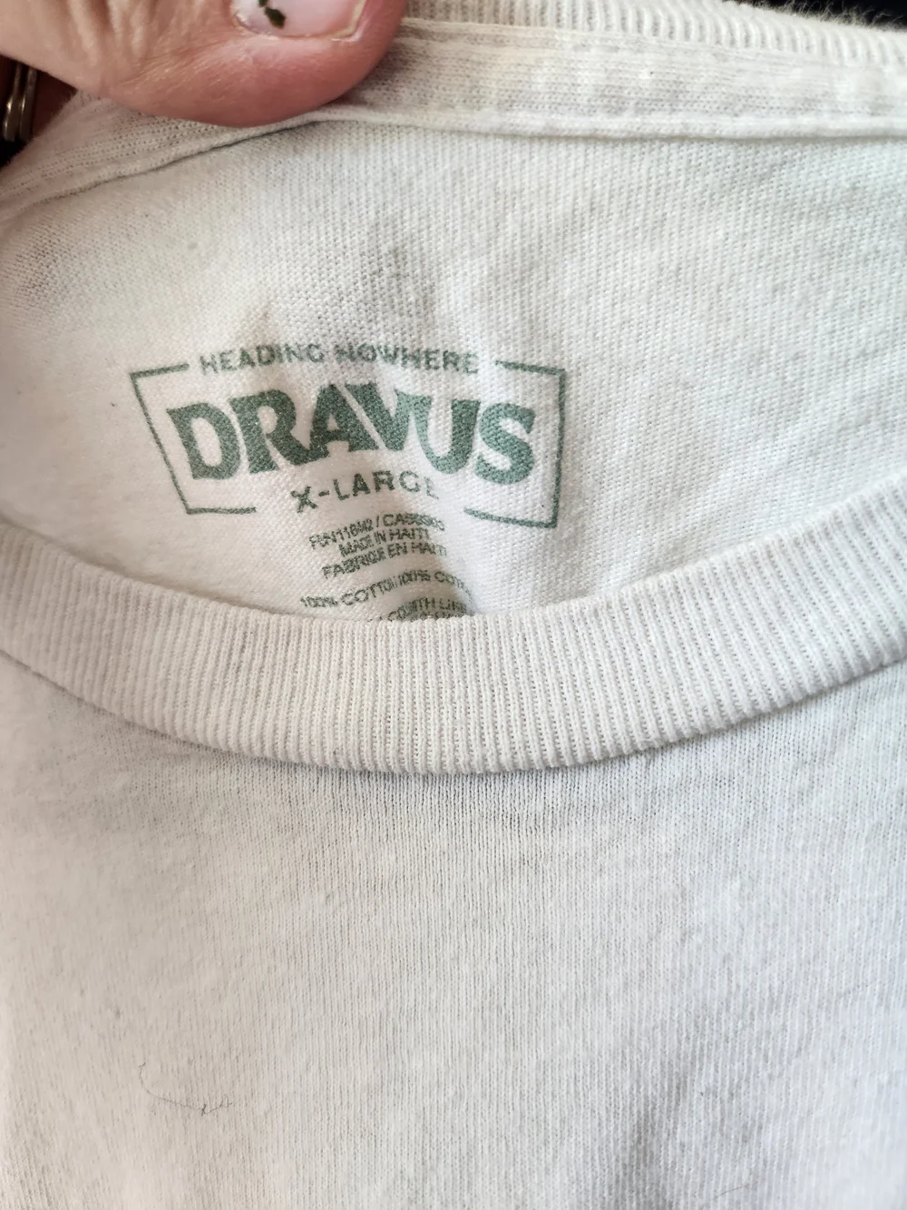 Breathe Deeper White T-Shirt with Green Plant Graphic - Picture 2 of 2